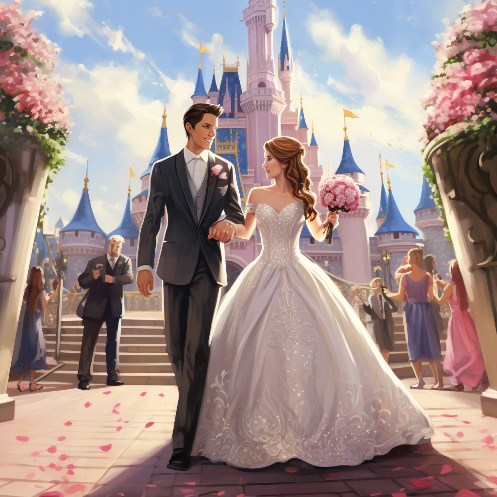 Beautiful Disney style wedding decor