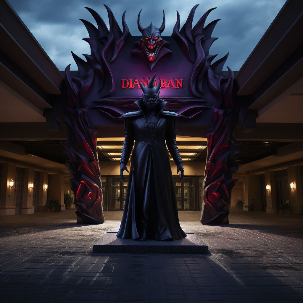 Disney villains hotel entrance