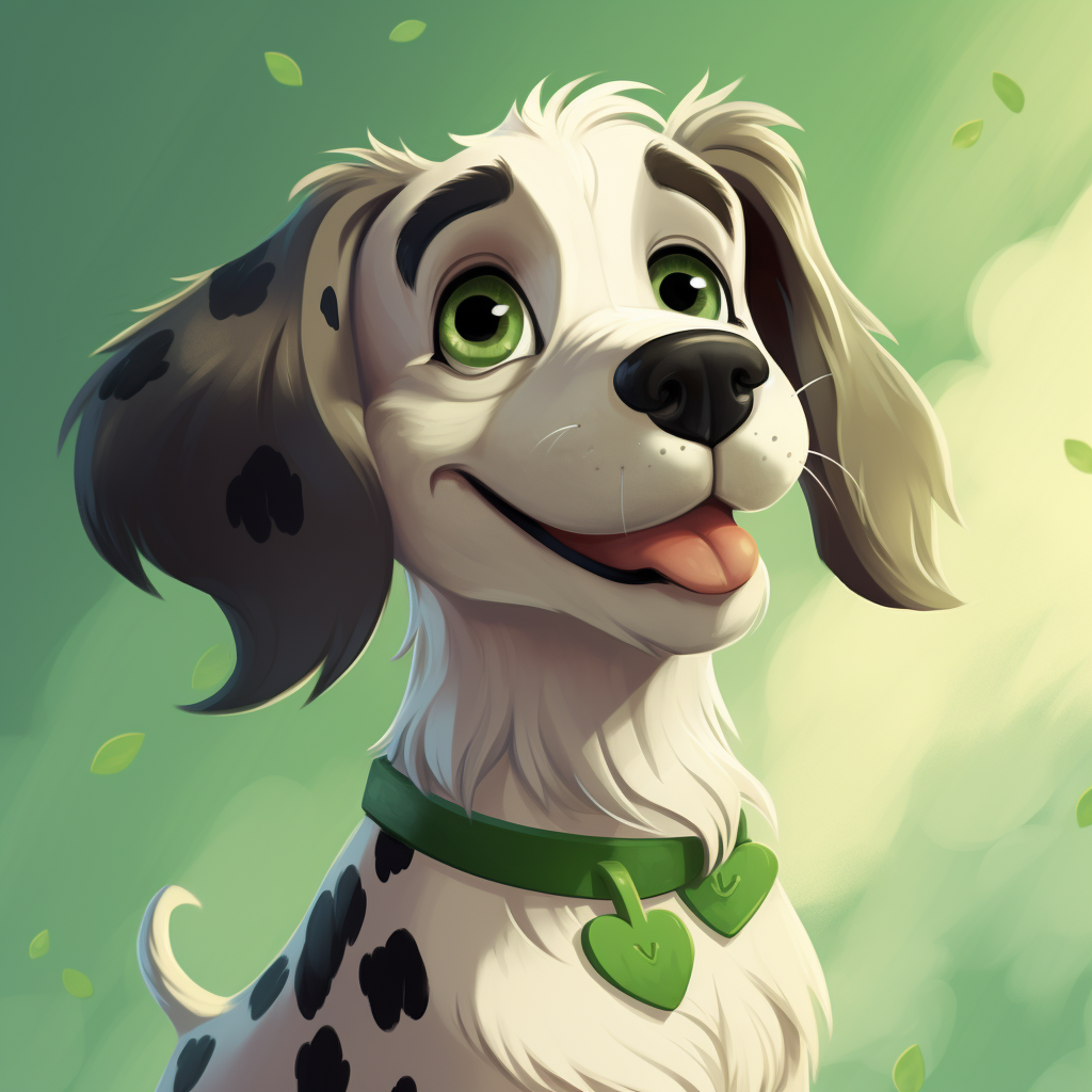 Disney dog Saint Patrick inspired clipart