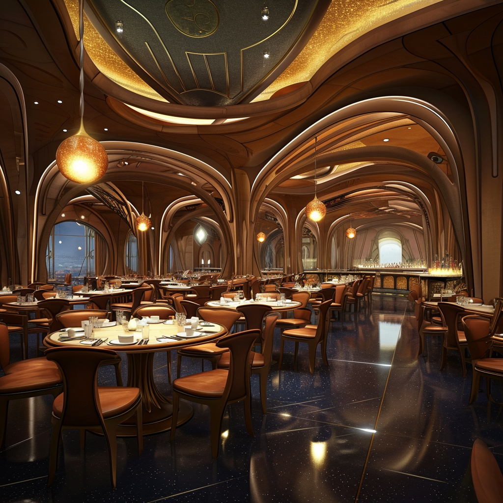 Disney Future Restaurant Interior