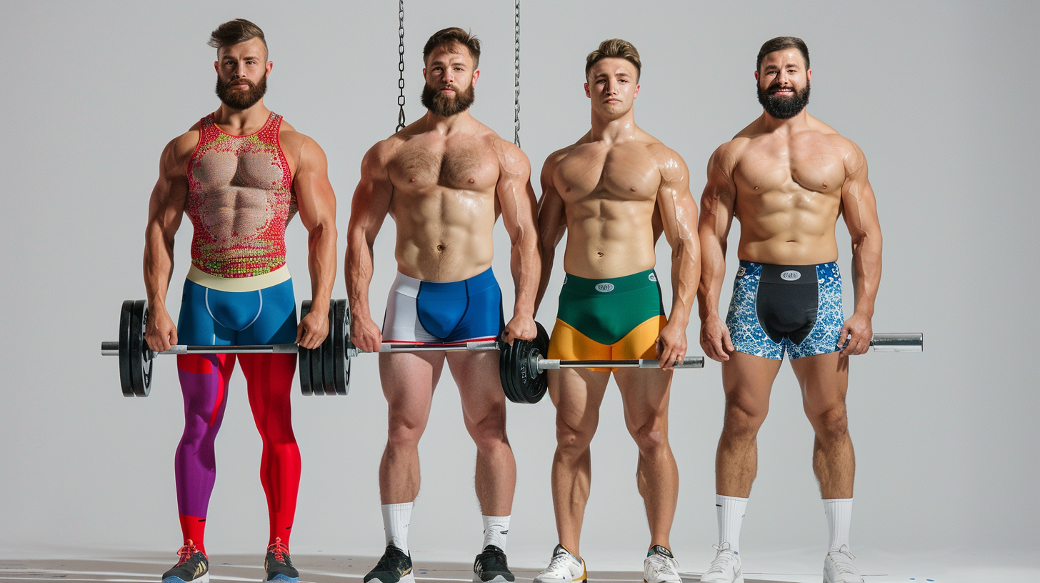 Weightlifters in Compression Shorts