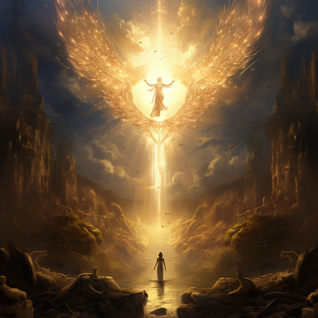 Majestic divine light artwork