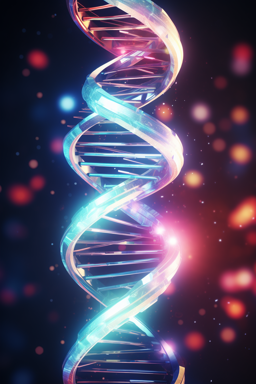 Bright DNA Double Helix Pair