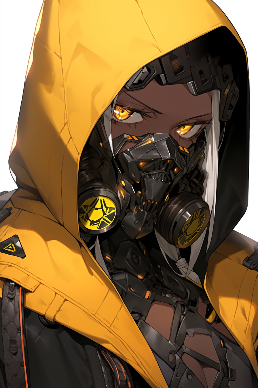 Cyborg Pirate wearing yellow coat