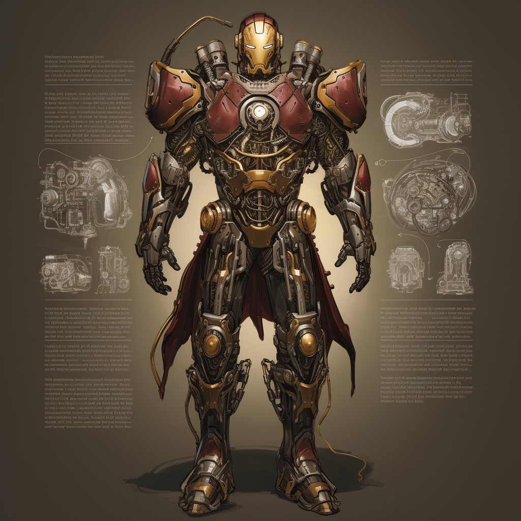 D&D Ironman Armor Steampunk Illustration