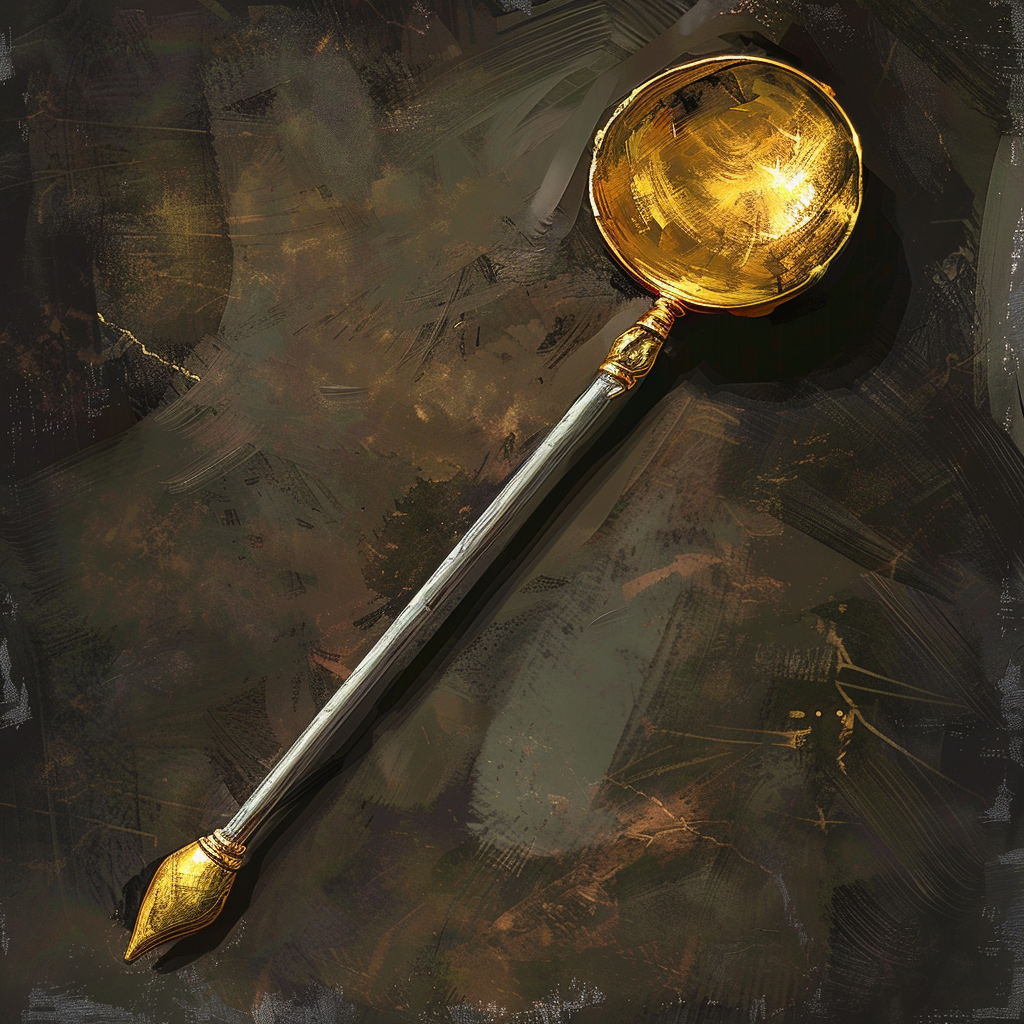 White bronze wand concept art