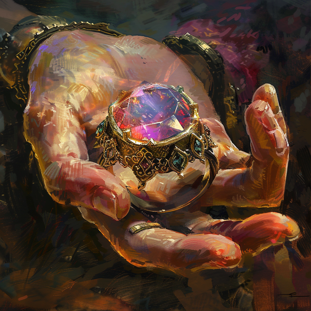 Wonderous ring painting DND style