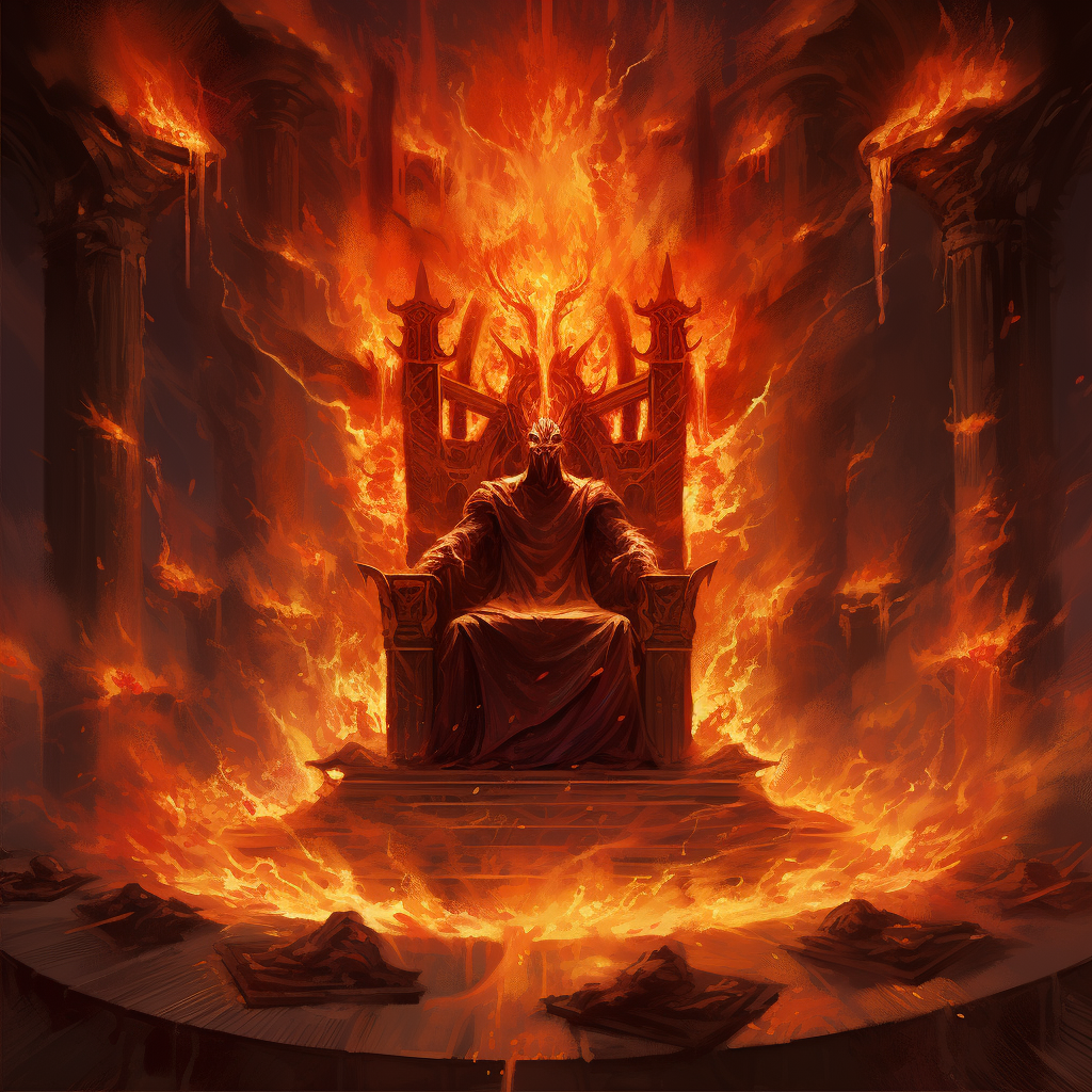 Illustration of the Throne of Flames