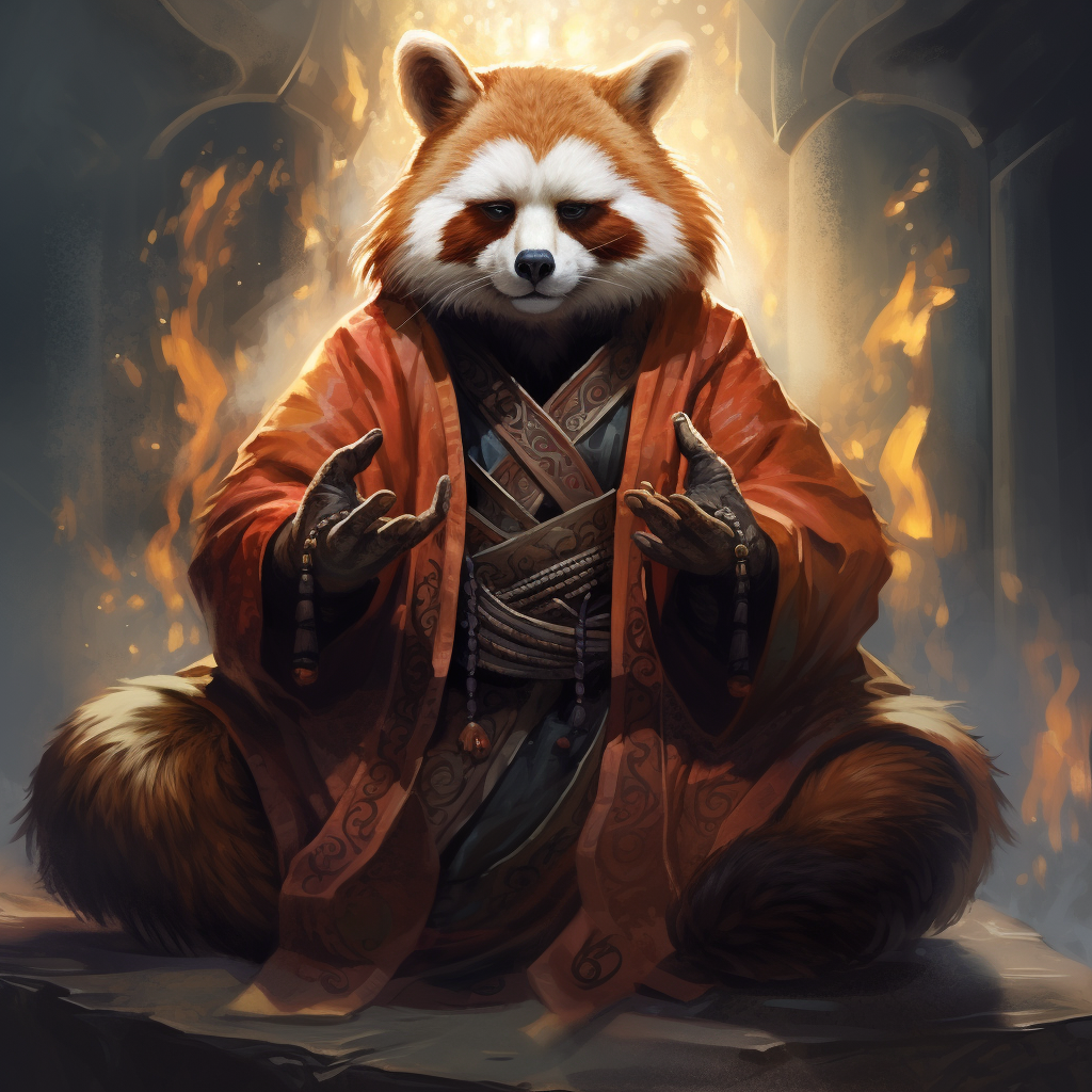 Red panda druid monk seeking revenge