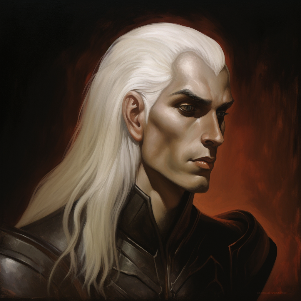 Impressive Drow Character Portrait