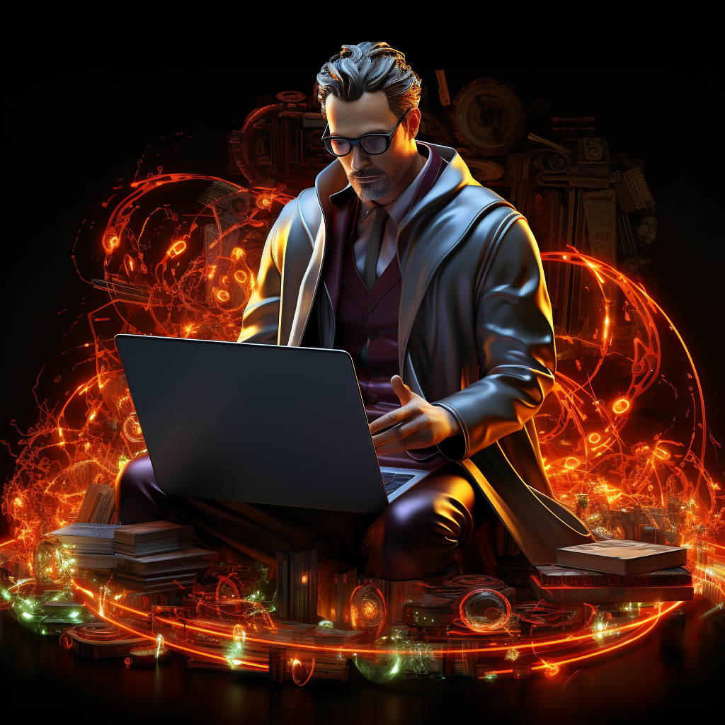 Doctor Strange Teacher with Laptop - Marvel Movie