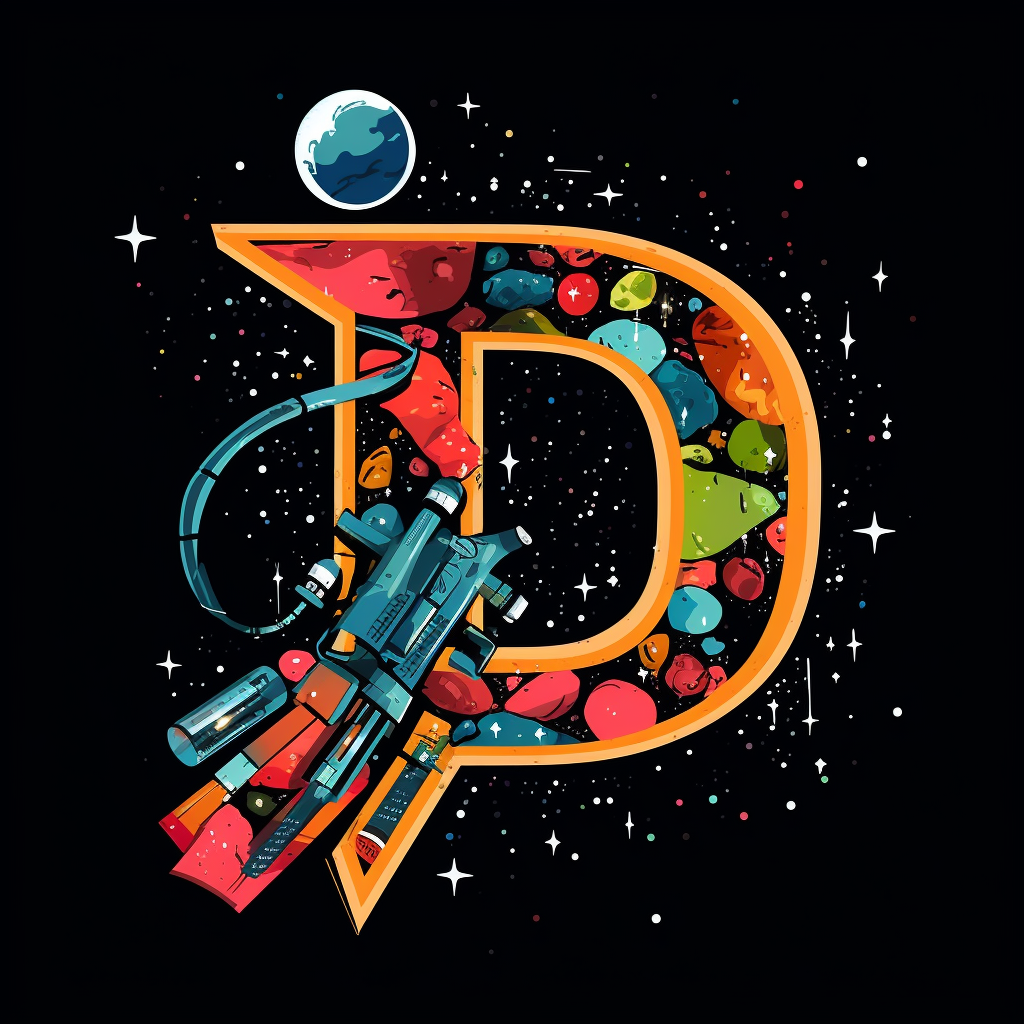 Doctor logo on outer space background