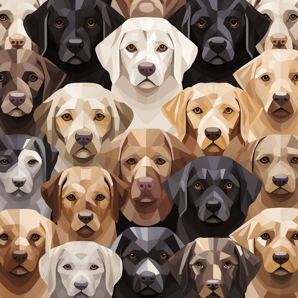 Tessellated Dog Icon Tiling