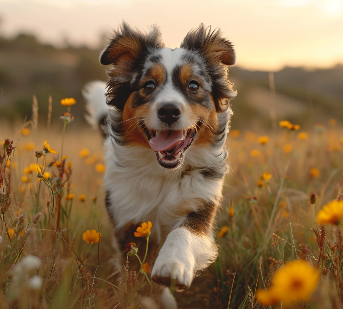 Dog Running Field Penthouse