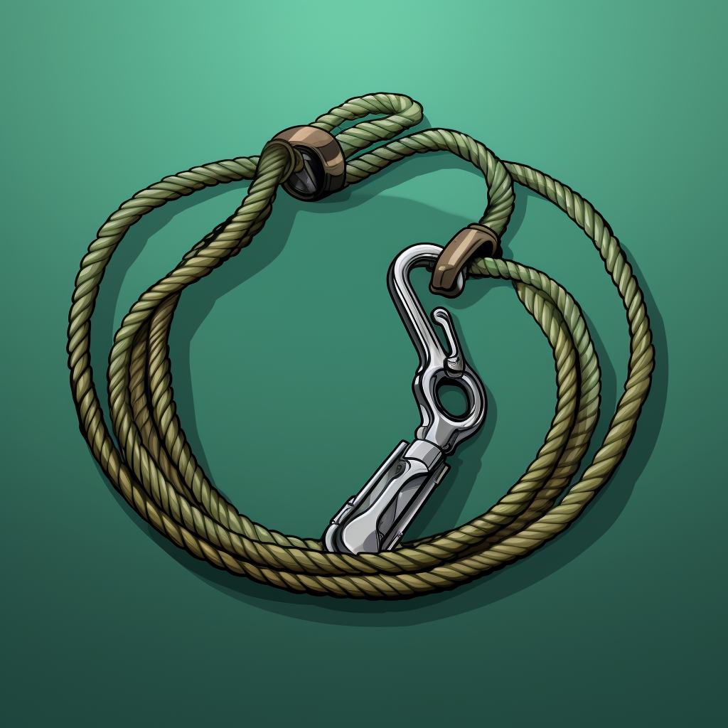 Contemporary Dog Leash Rope with Carabiner