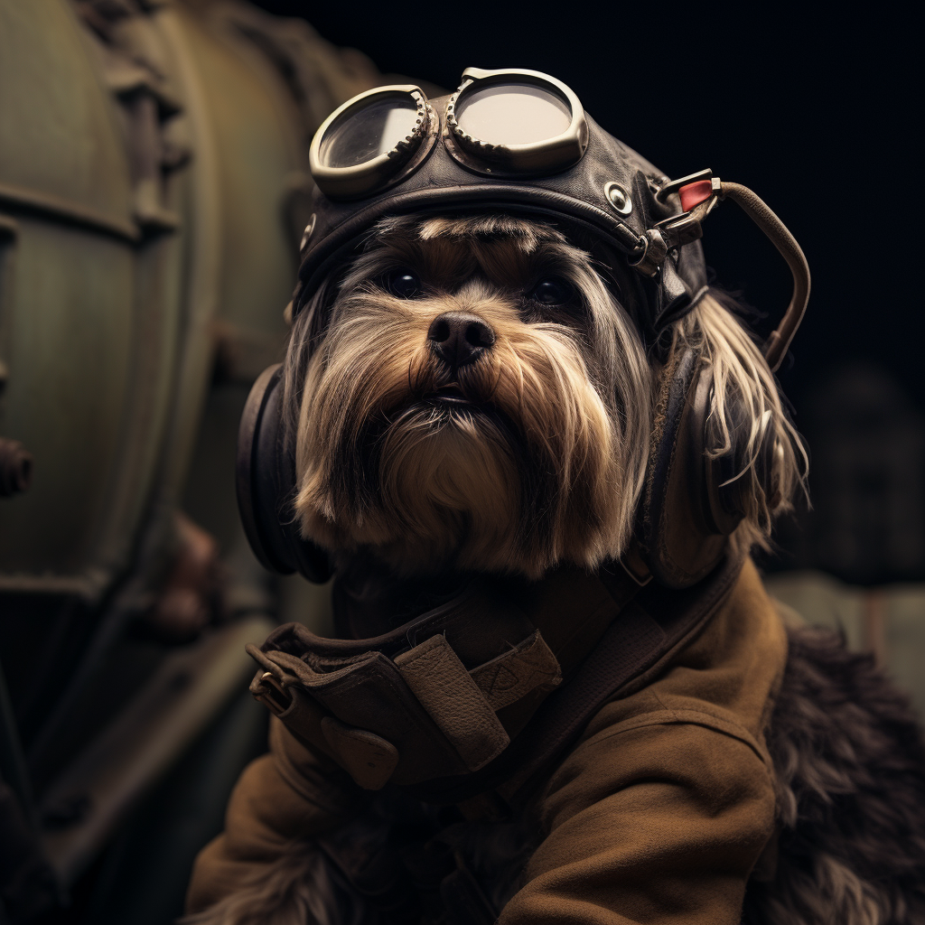 Brave dog WWII pilot