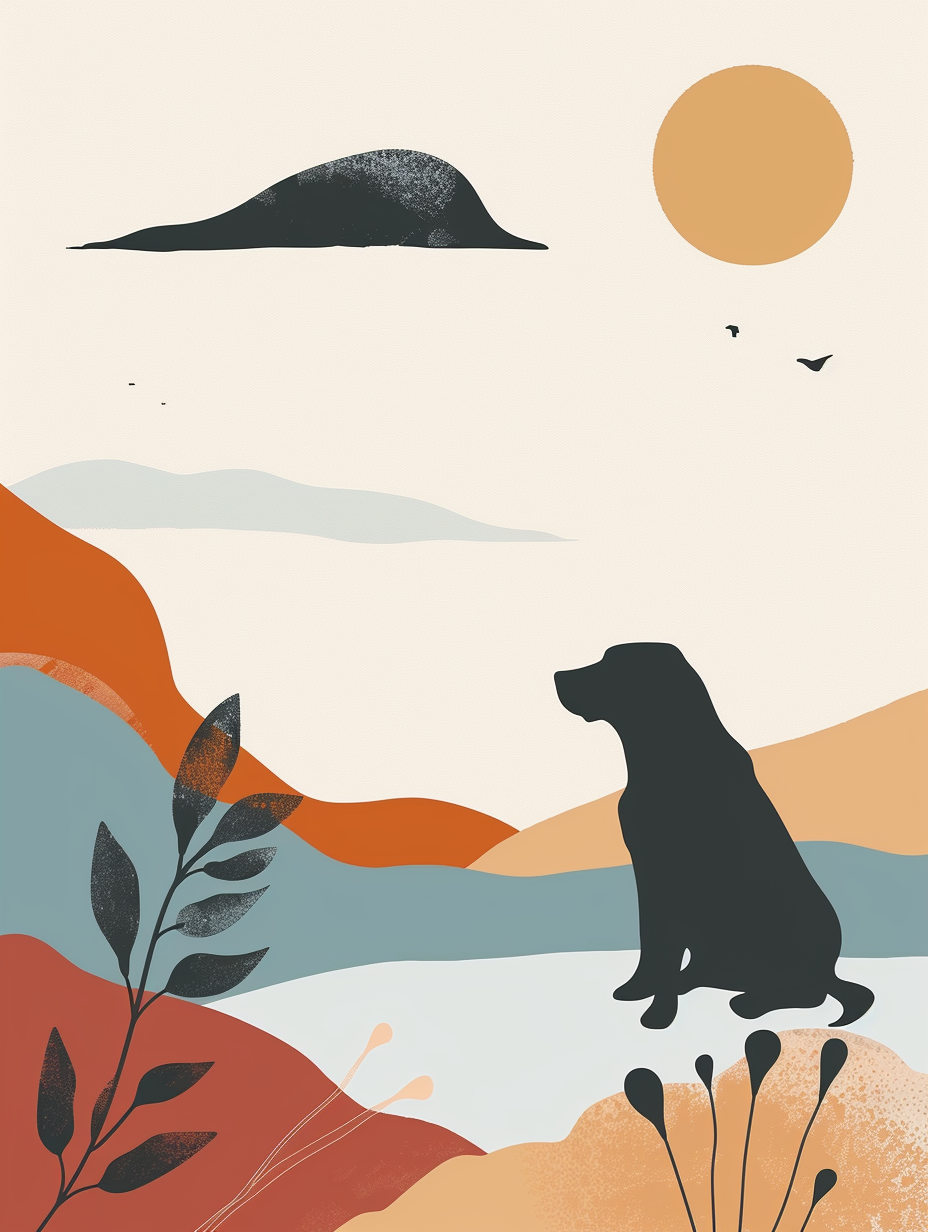 Dogs and Objects Silhouettes