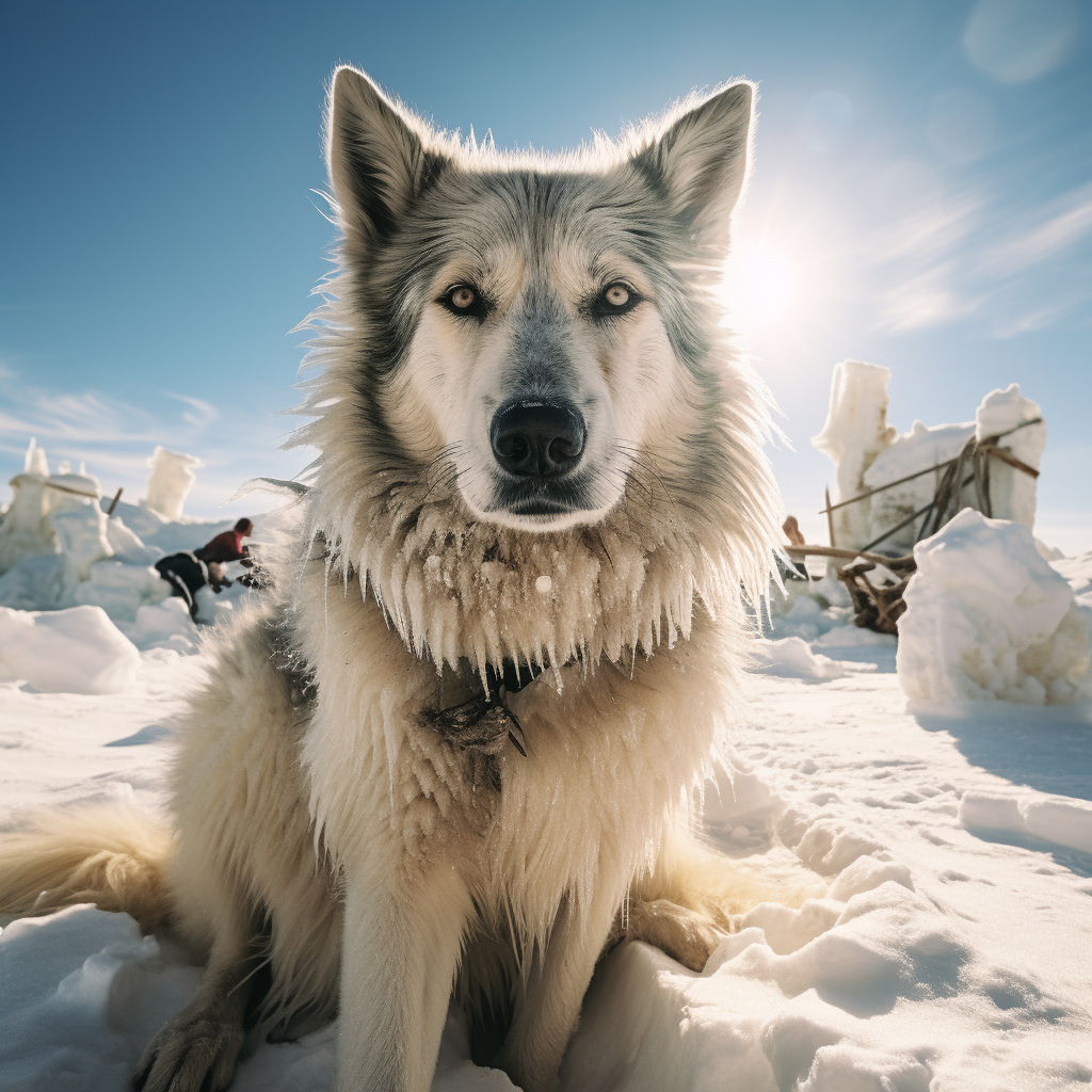 Dogsledding on Inland Ice