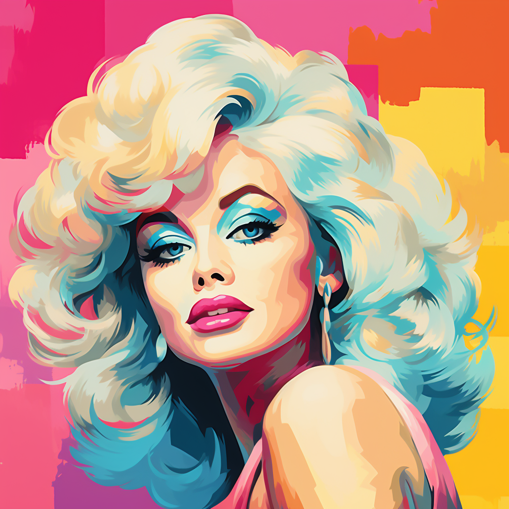 Dolly Parton Pop Art Painting