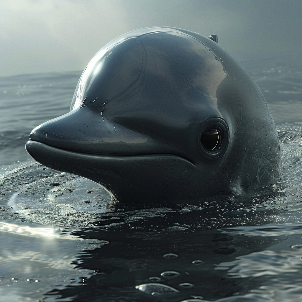 Dolphin with Martian Face