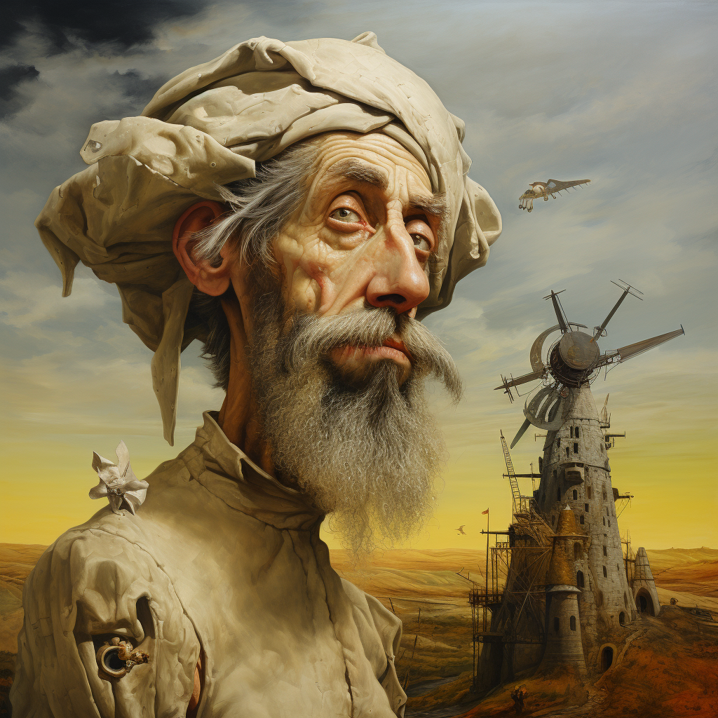 Portrait of Don Quijote inspiring perseverance