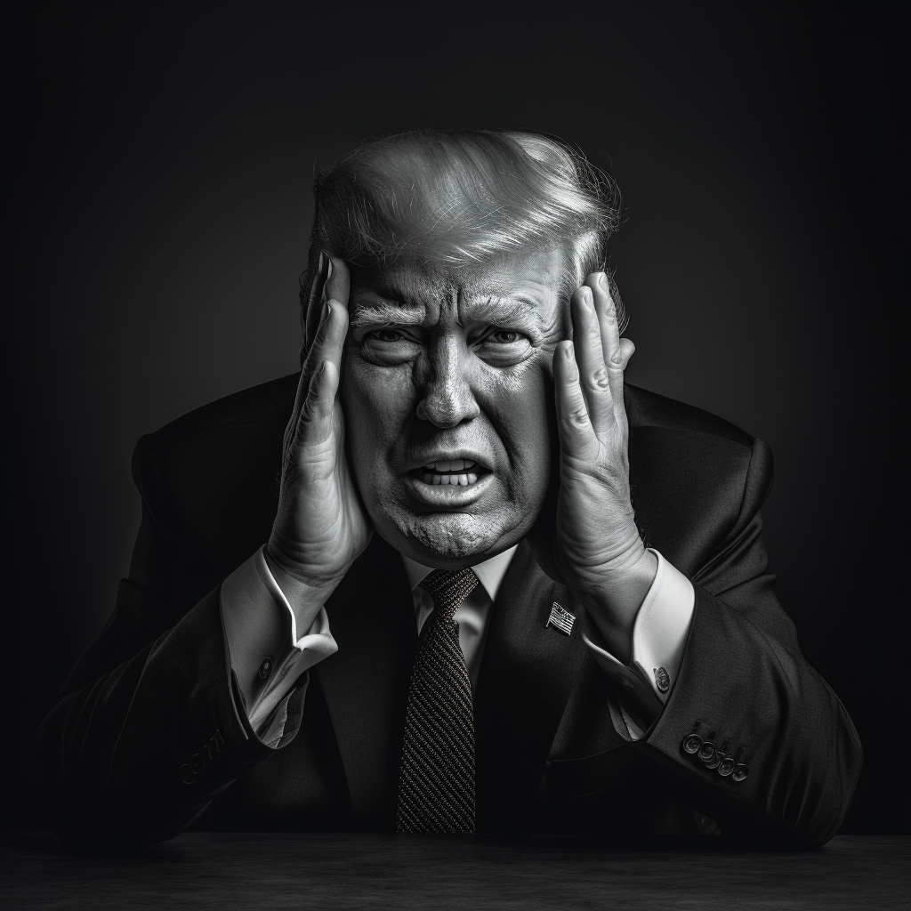 Donald Trump angry embarrassed small hands