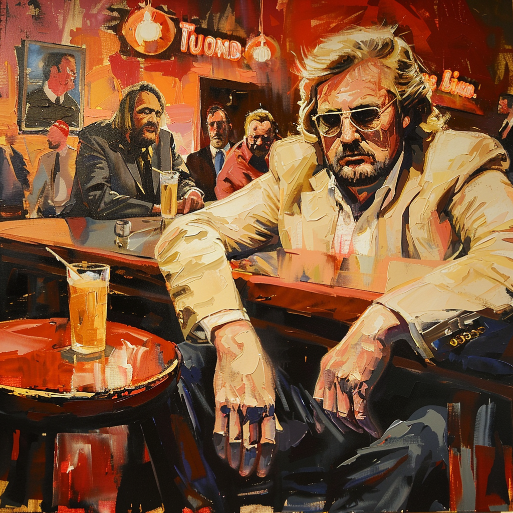 Donald Trump Big Lebowski Painting