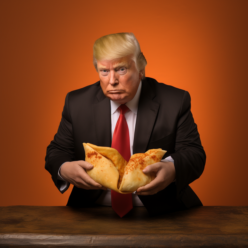 Donald Trump as an empanada