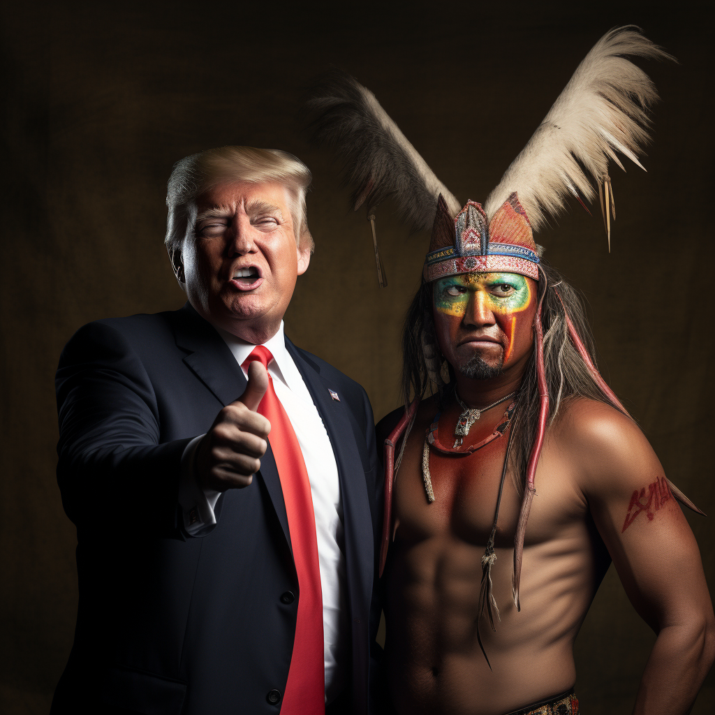 Donald Trump Unicorn Mask Aborigine