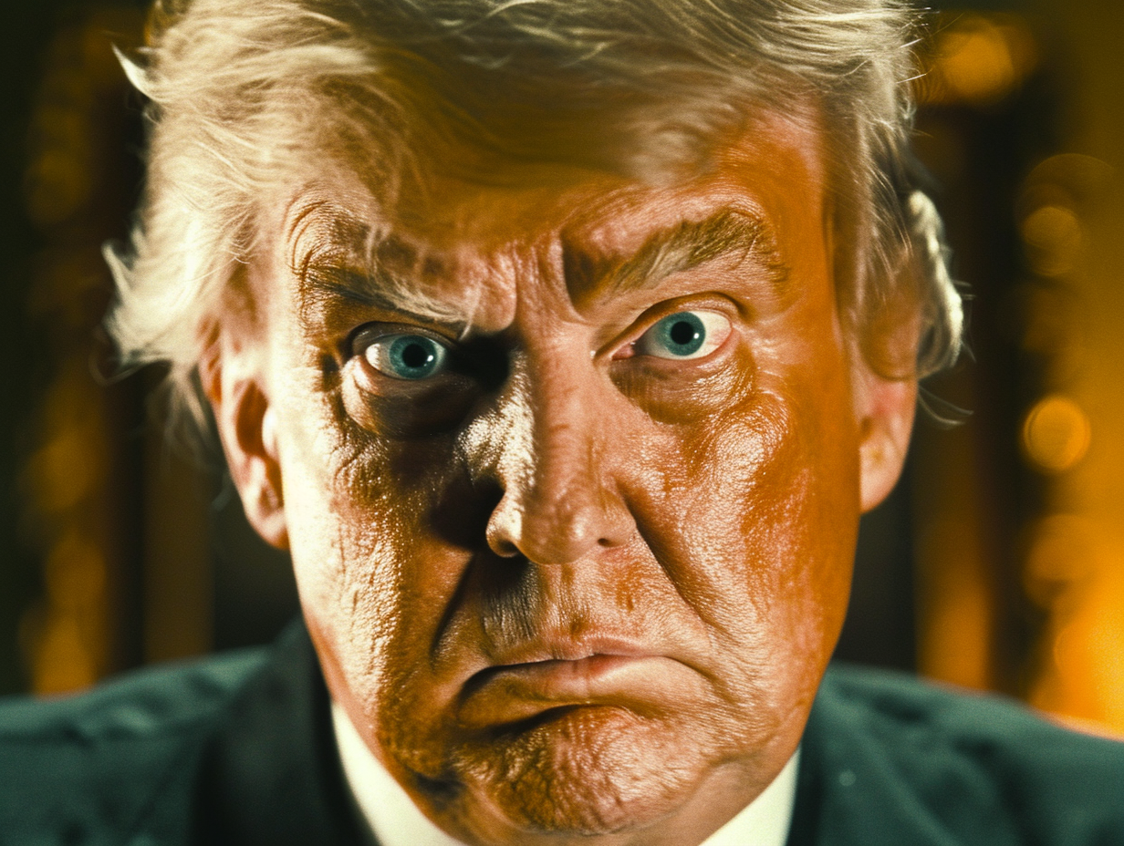 Donald Trump as Uuno Turhapuro in Finnish Movie