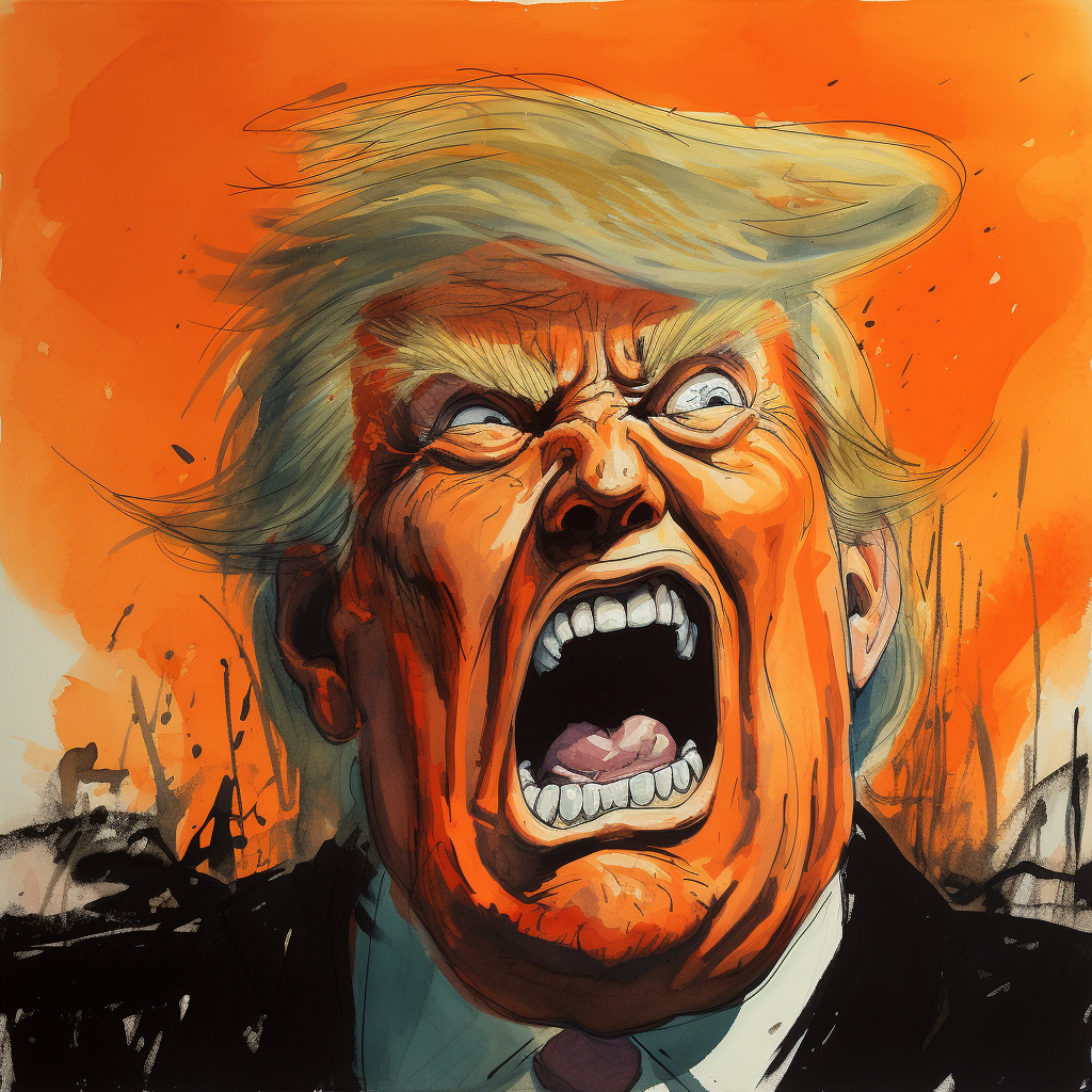 Donald Trump illustration by Ralph Bakshi