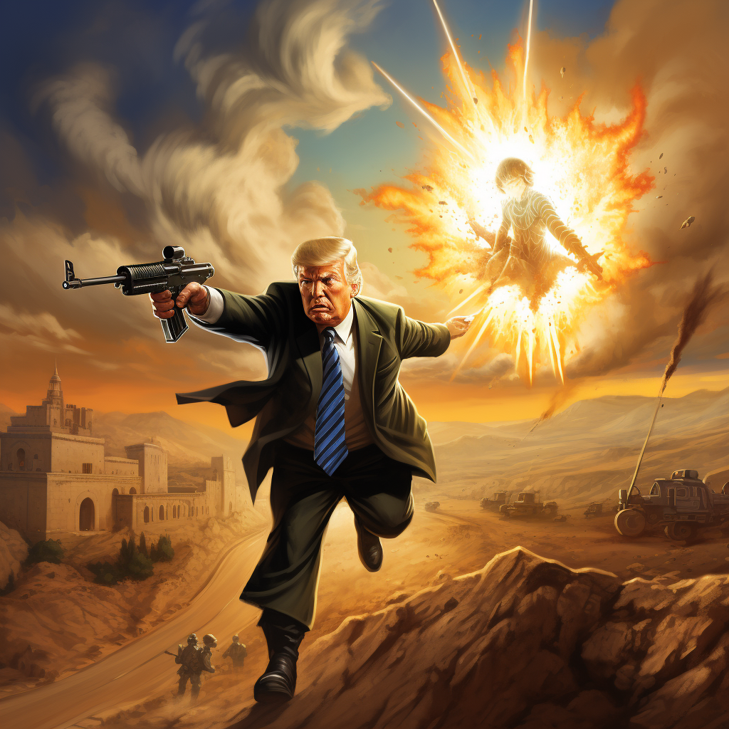 Donald Trump saving Israel photo