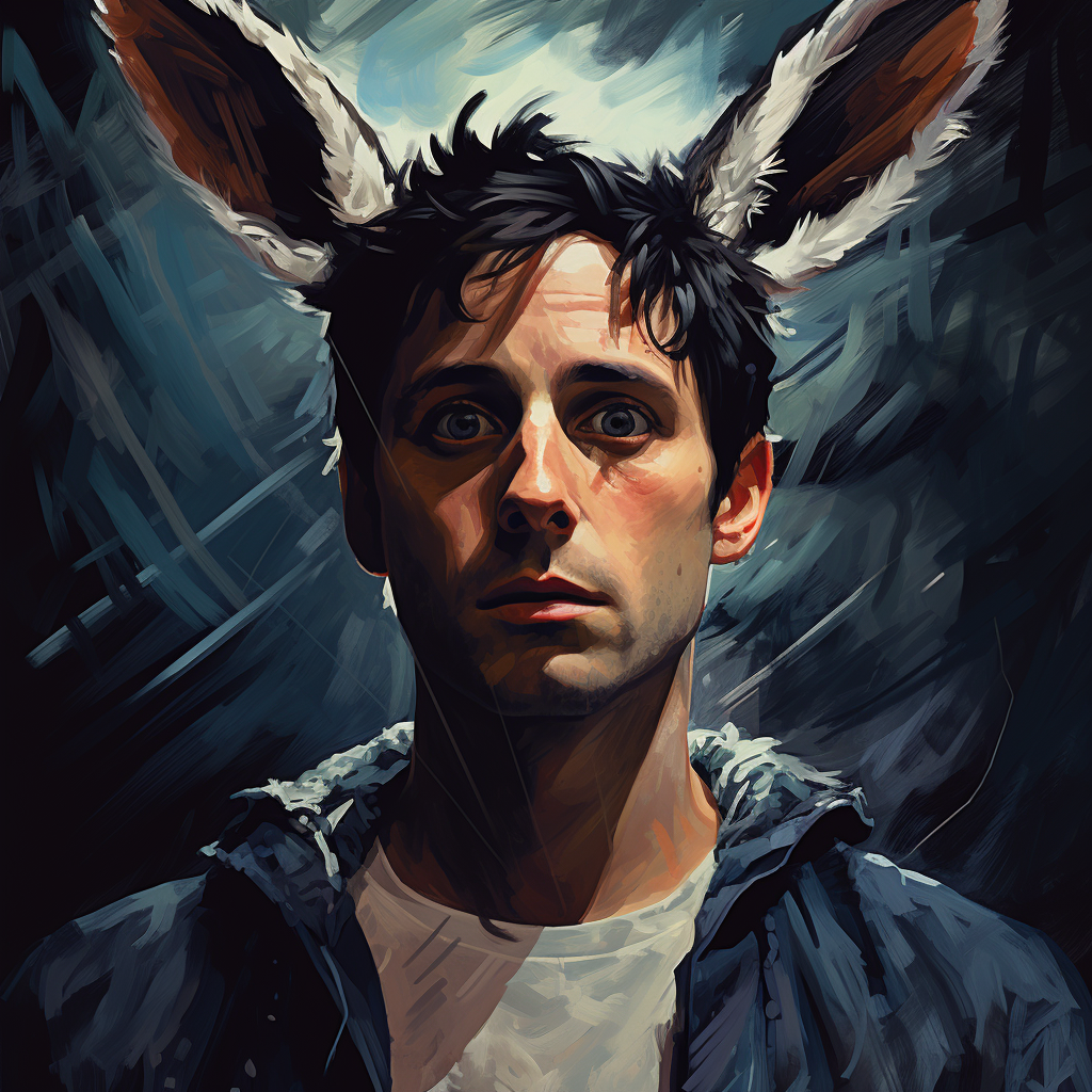 Enigmatic portrait of Donnie Darko