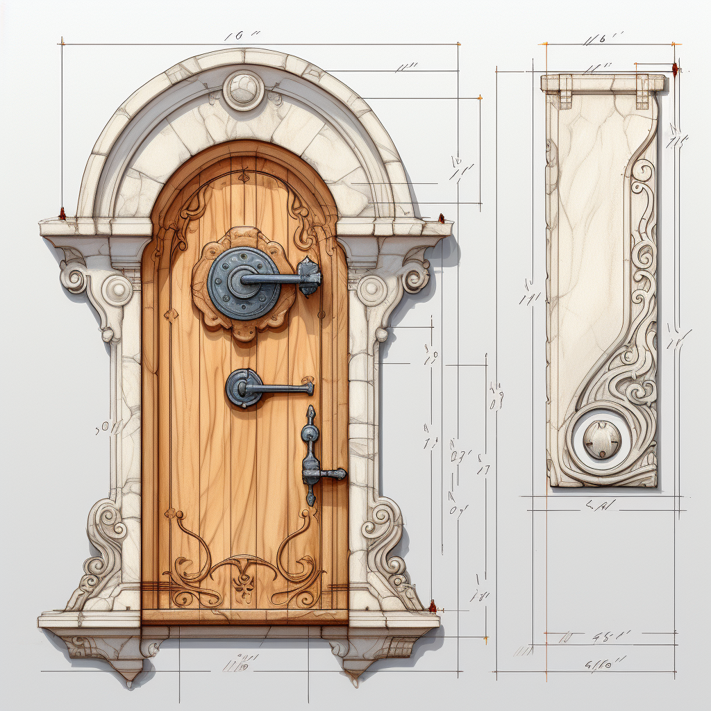 Orthographic Door Bell Design