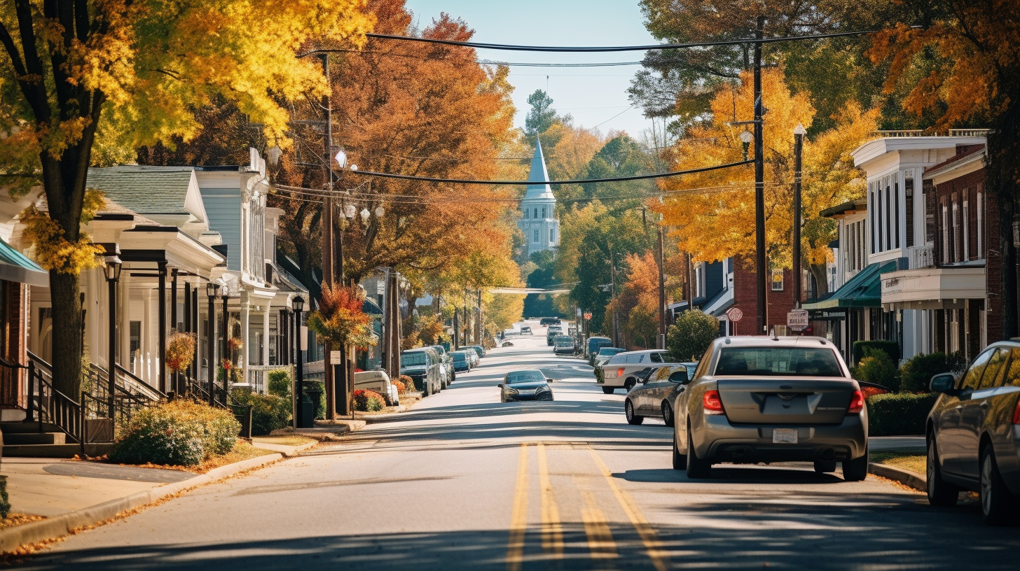 Thanksgiving festivities in downtown North Carolina