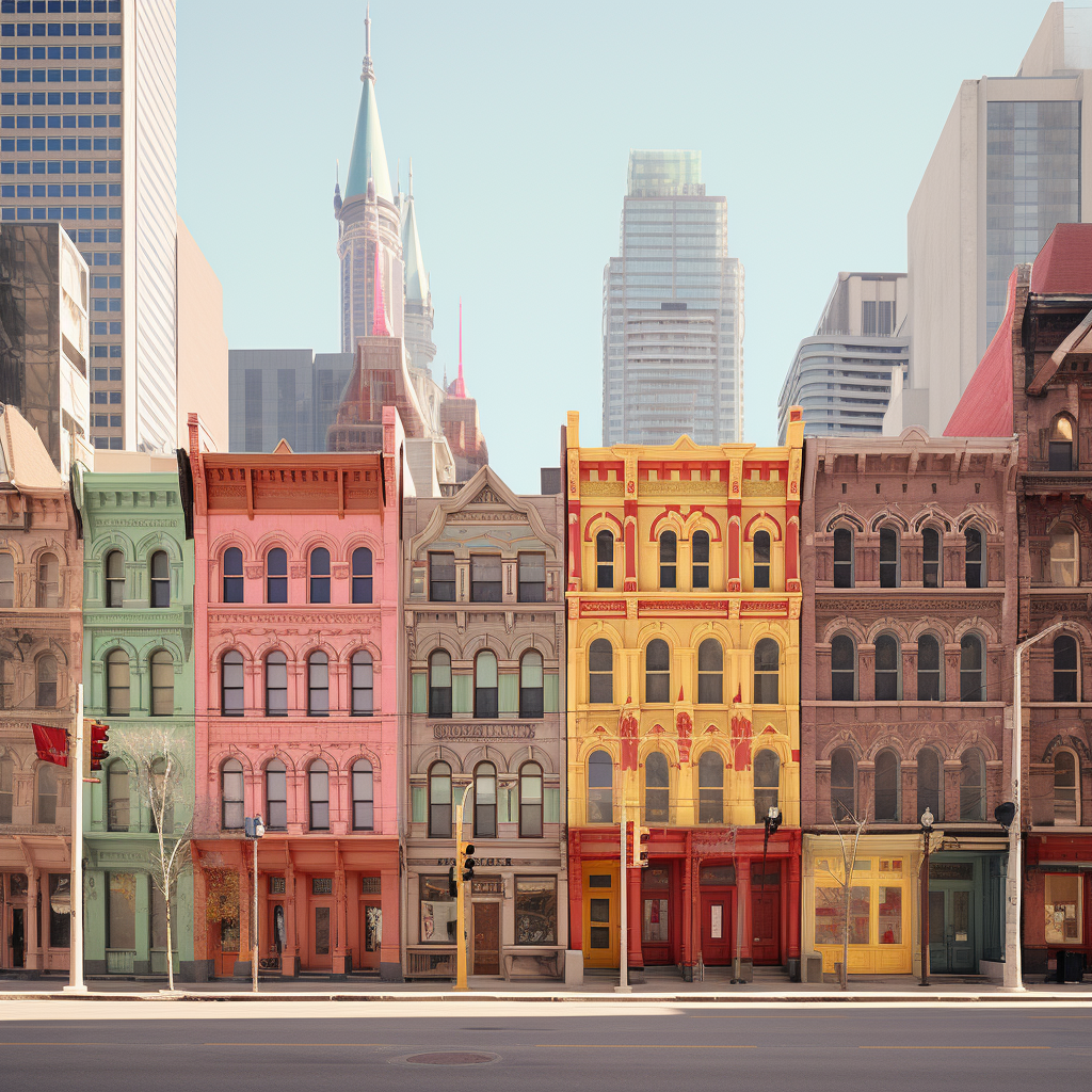 Downtown Toronto in Wes Anderson Style