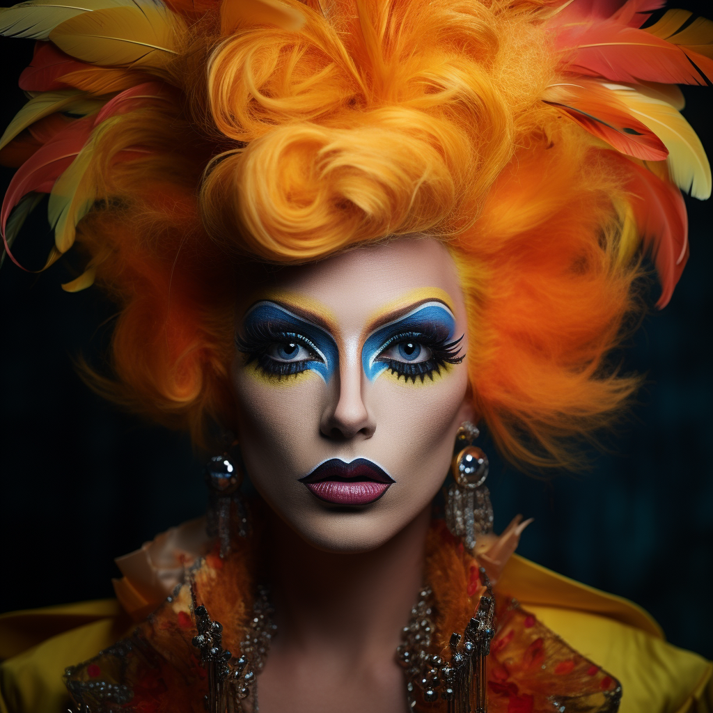 Stunning Drag Queen Headshot Artistic Image