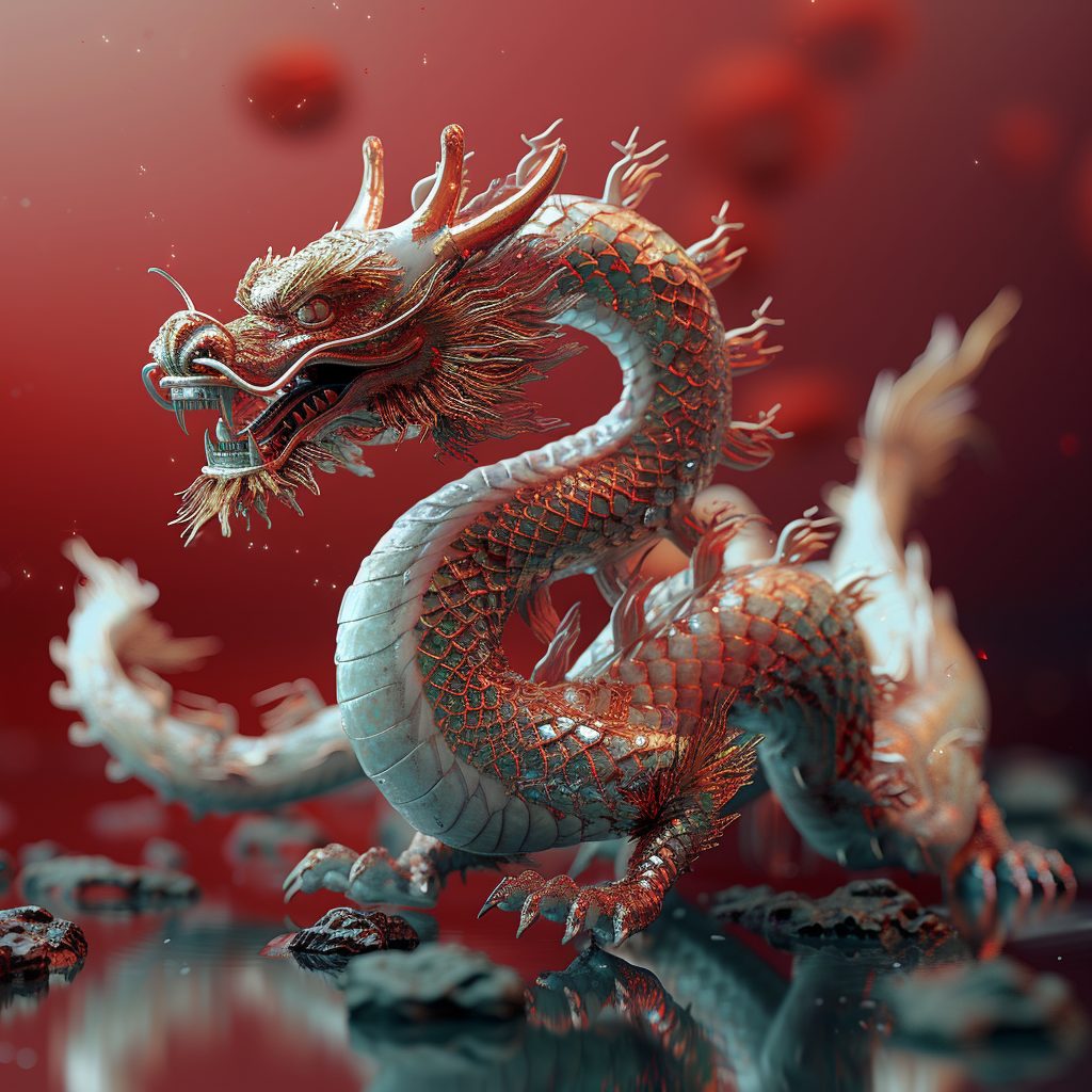 Dragon in 3D Gaming Style