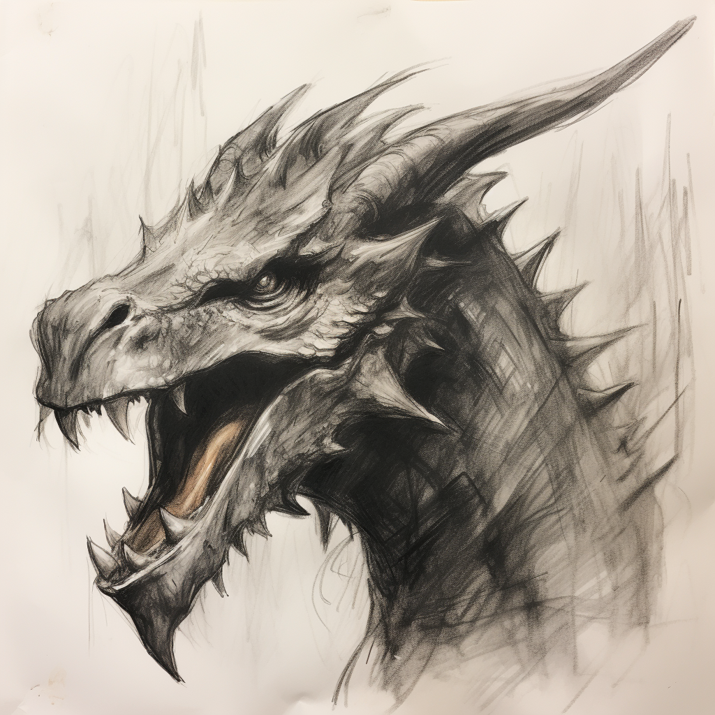 Dragon from Game of Thrones Artwork