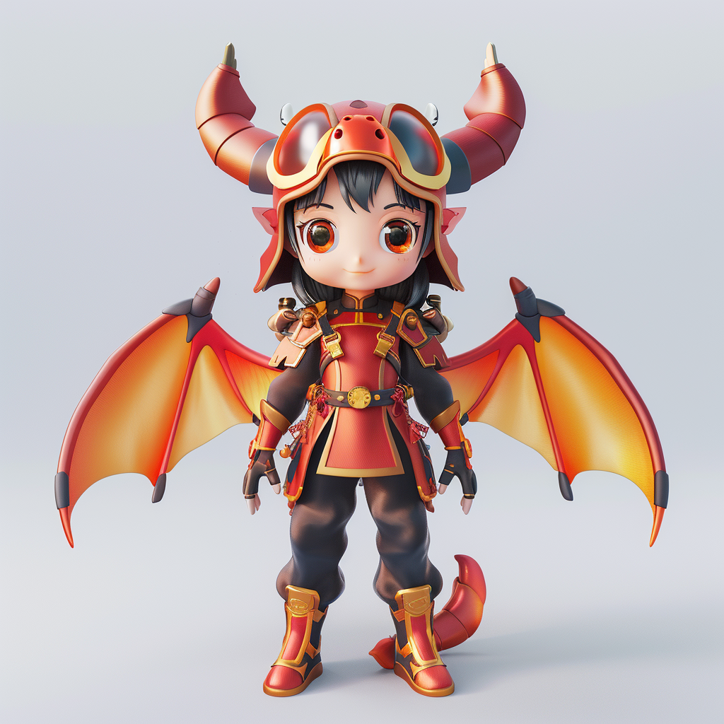 dragon girl hero fighting suit