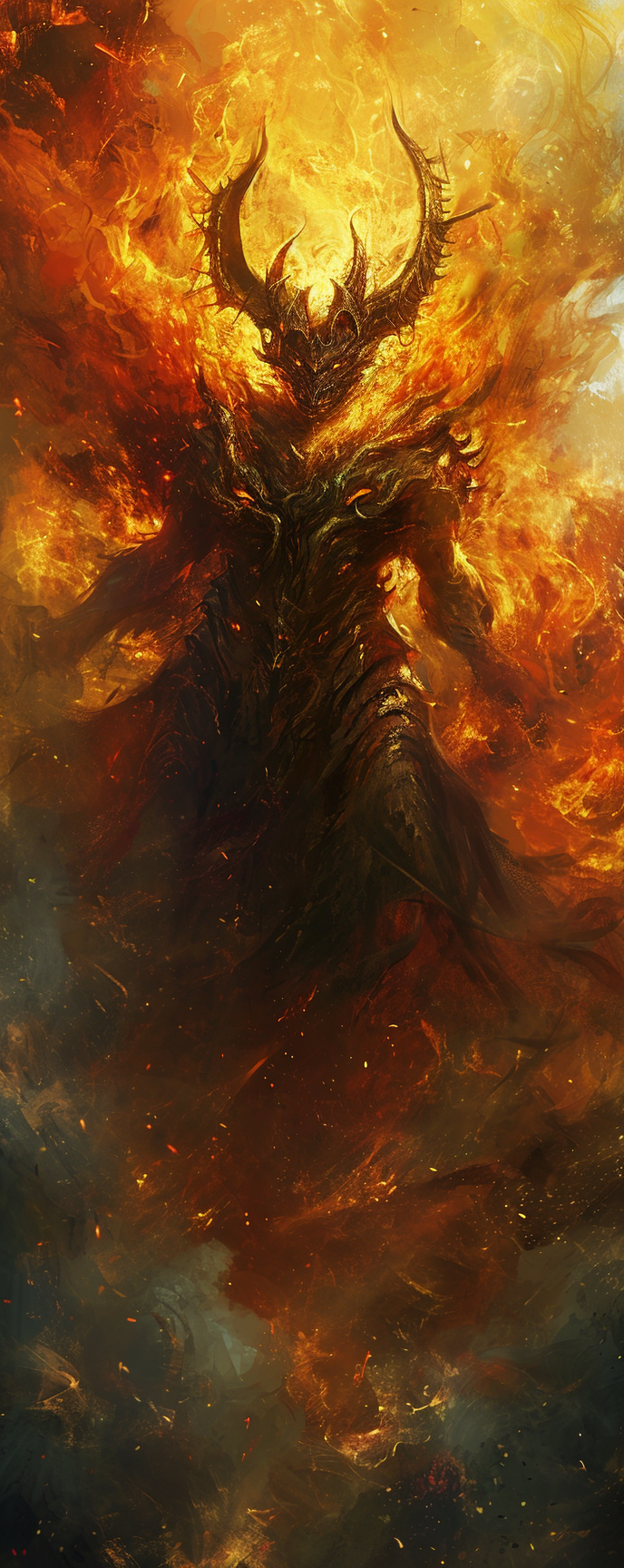 Dragon God Powerful Immortal Digital Painting