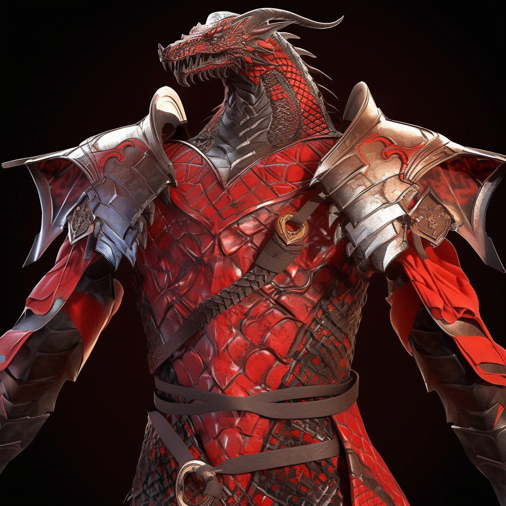 Dragon Medieval Armor Front View