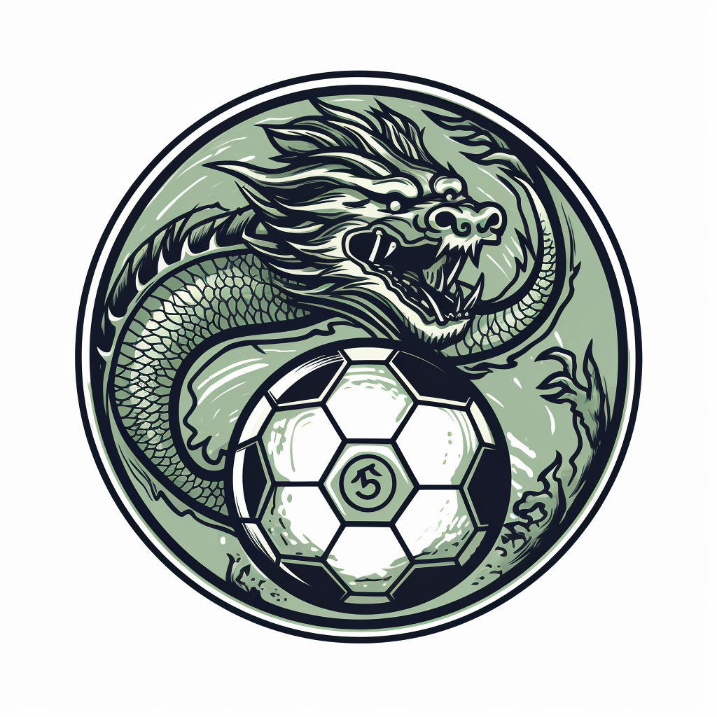 Dragon soccer logo SVG cut file