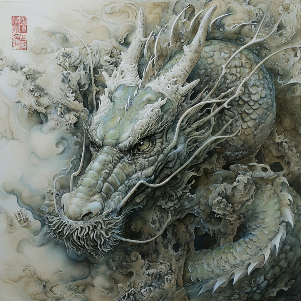 Dragon's Threat Artwork Exquisite Detail