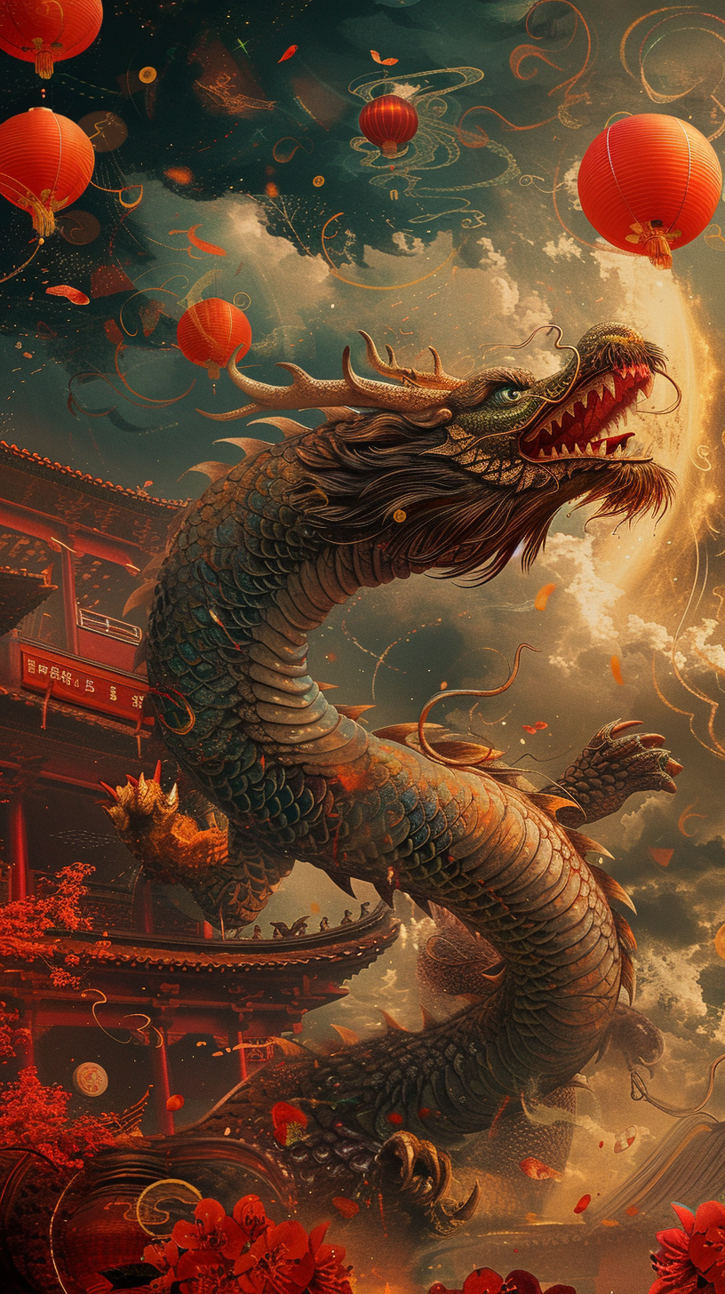 Dragon Chinese New Year Illustration