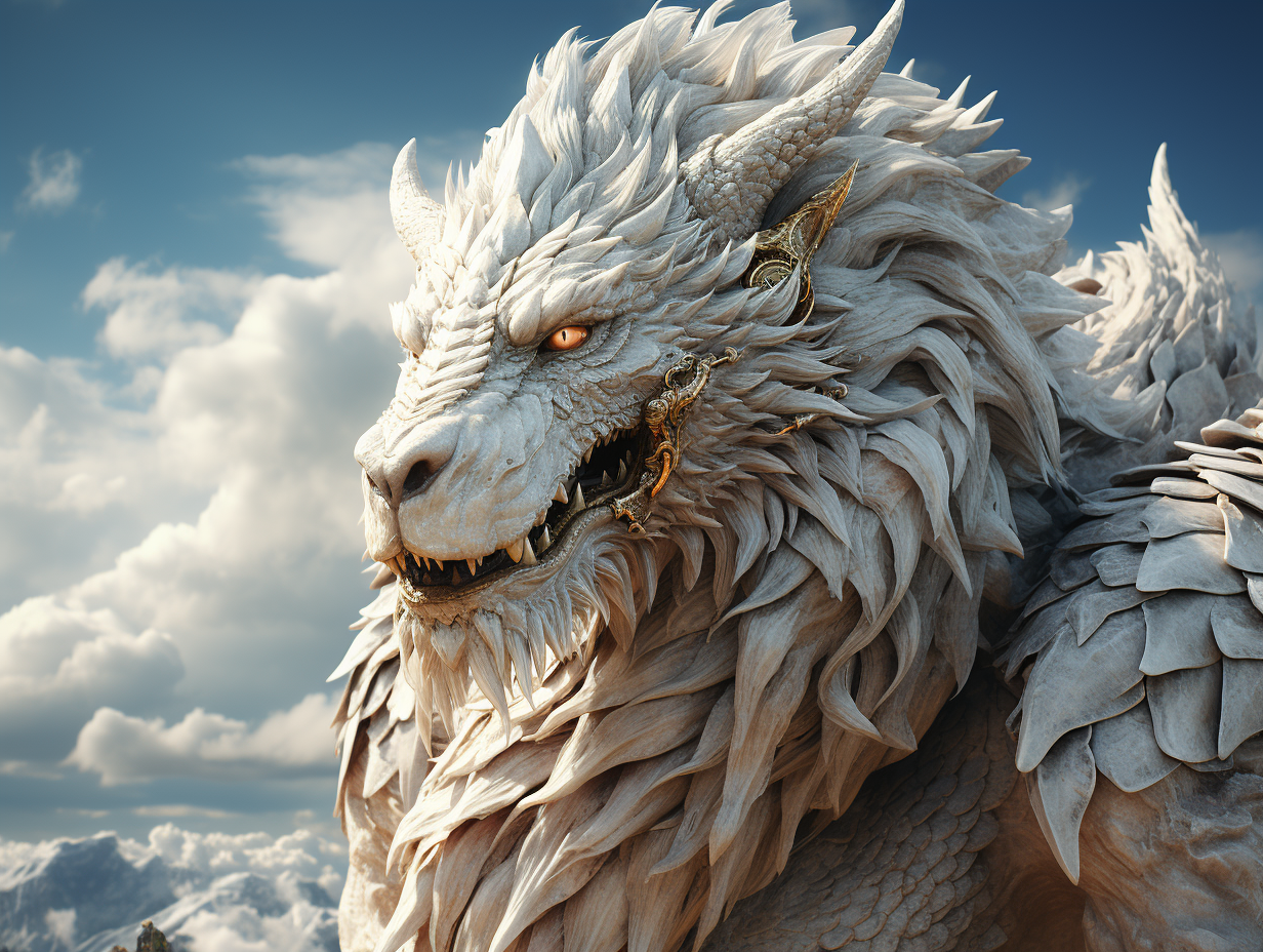 Dragon clouds rendering contour lighting