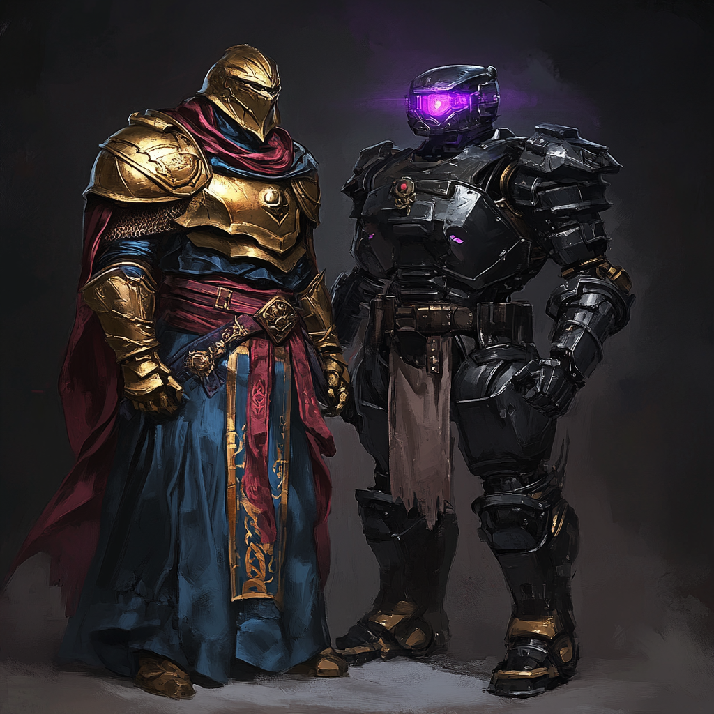 Dragonborn Monk and Robotic Warforge Rouge