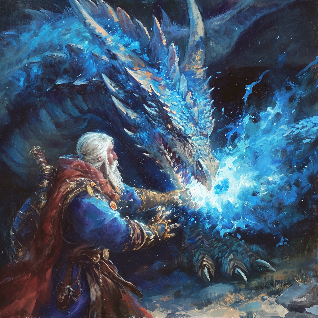 Dragonborn wizard extracting blue essence