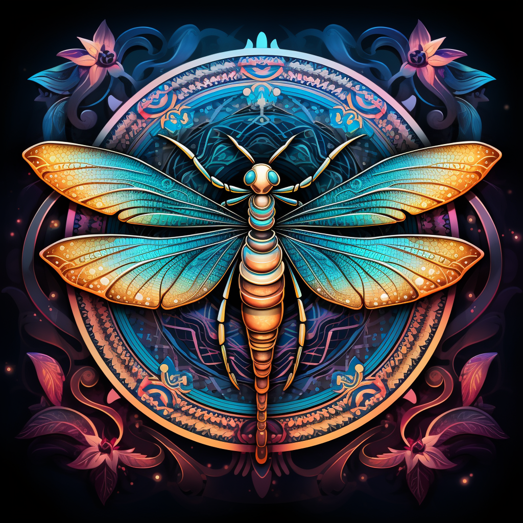 Dragonfly Mandala Artwork