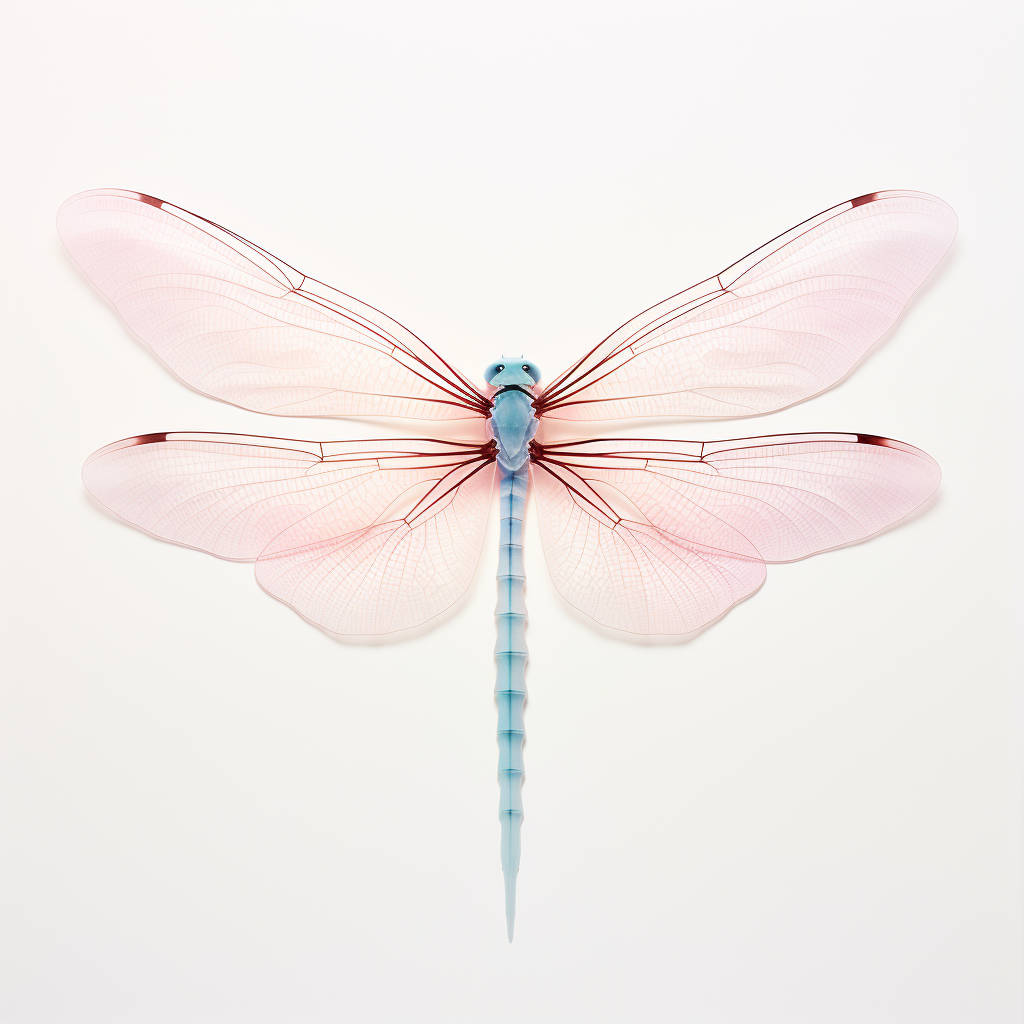 Dragonfly wings on transparent paper